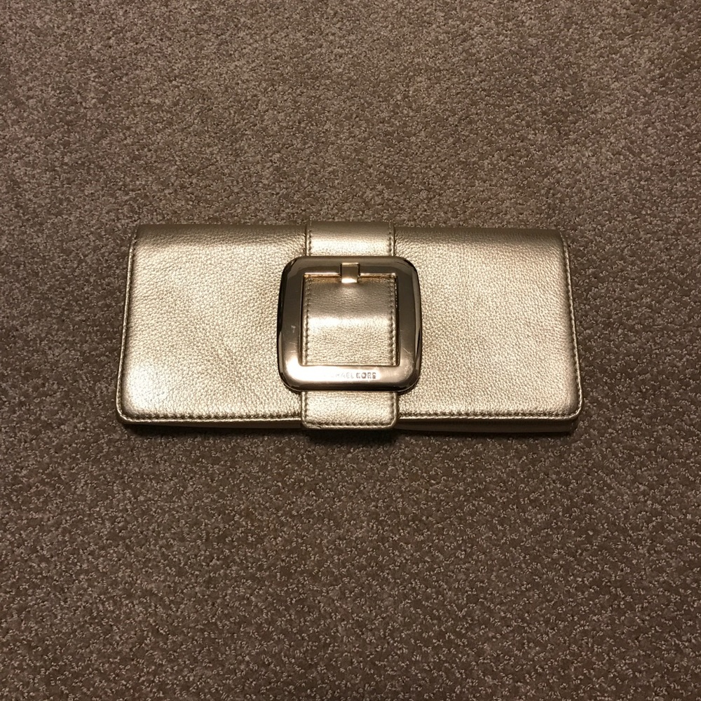 Michael Kors Gold Clutch